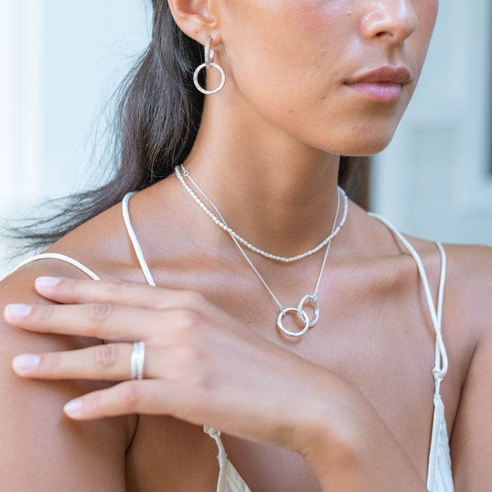 Support Earrings - Silver