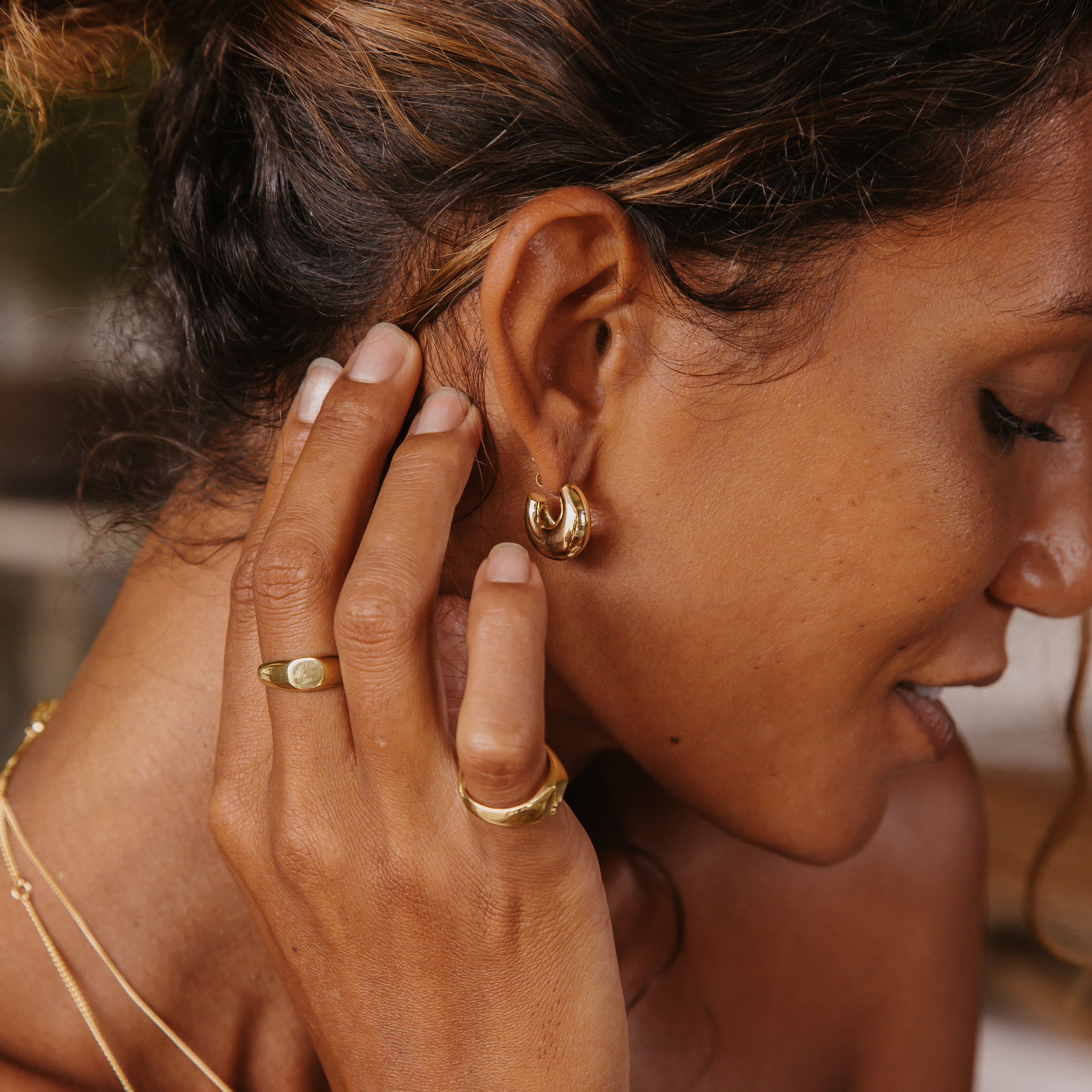 Maya Hoops - Gold