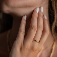 MOMA Hammered Ring 2mm - Gold