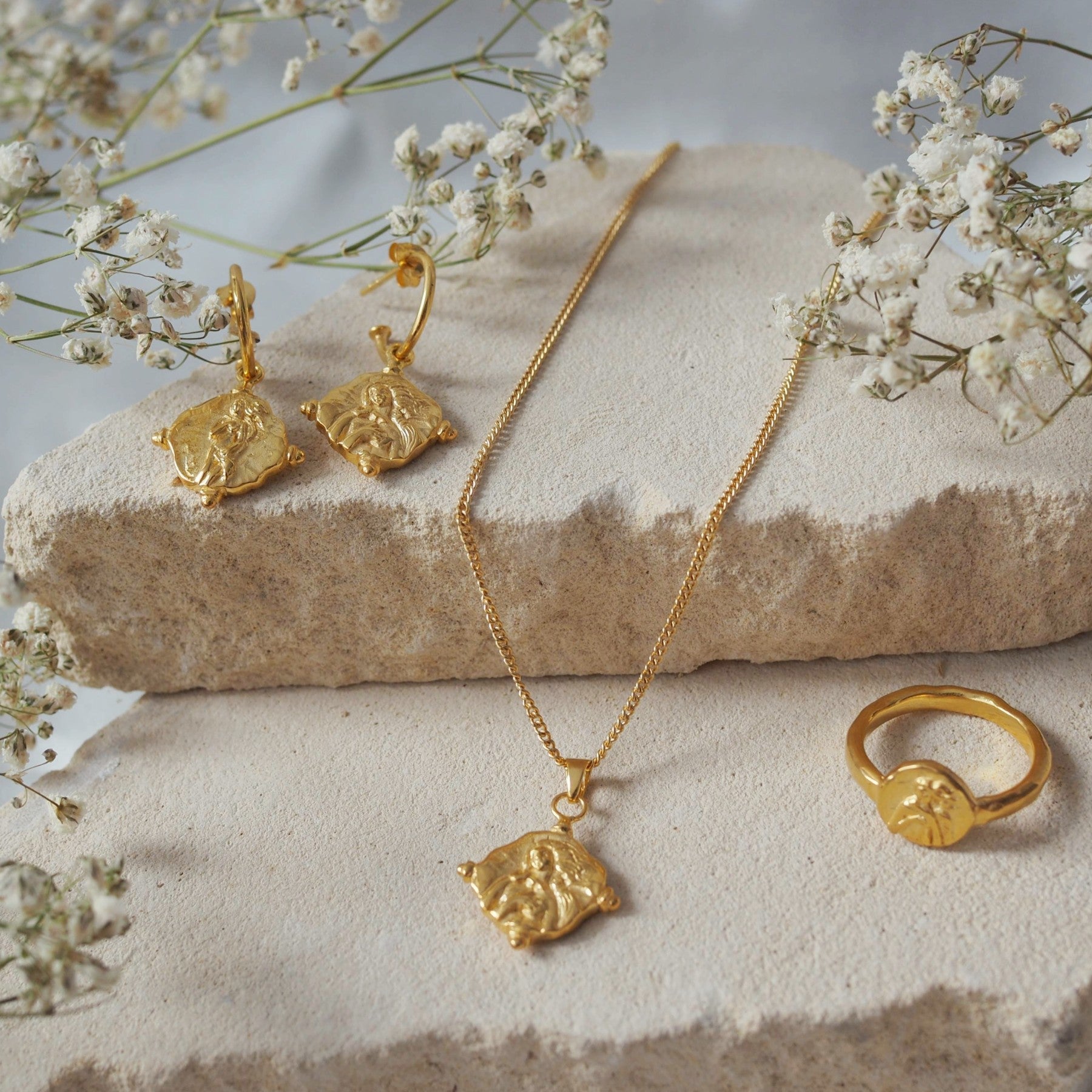 Aphrodite Earrings for Love -  Gold