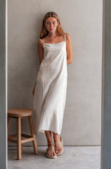 Daisy Dress - Natural Sand Dune Stripe