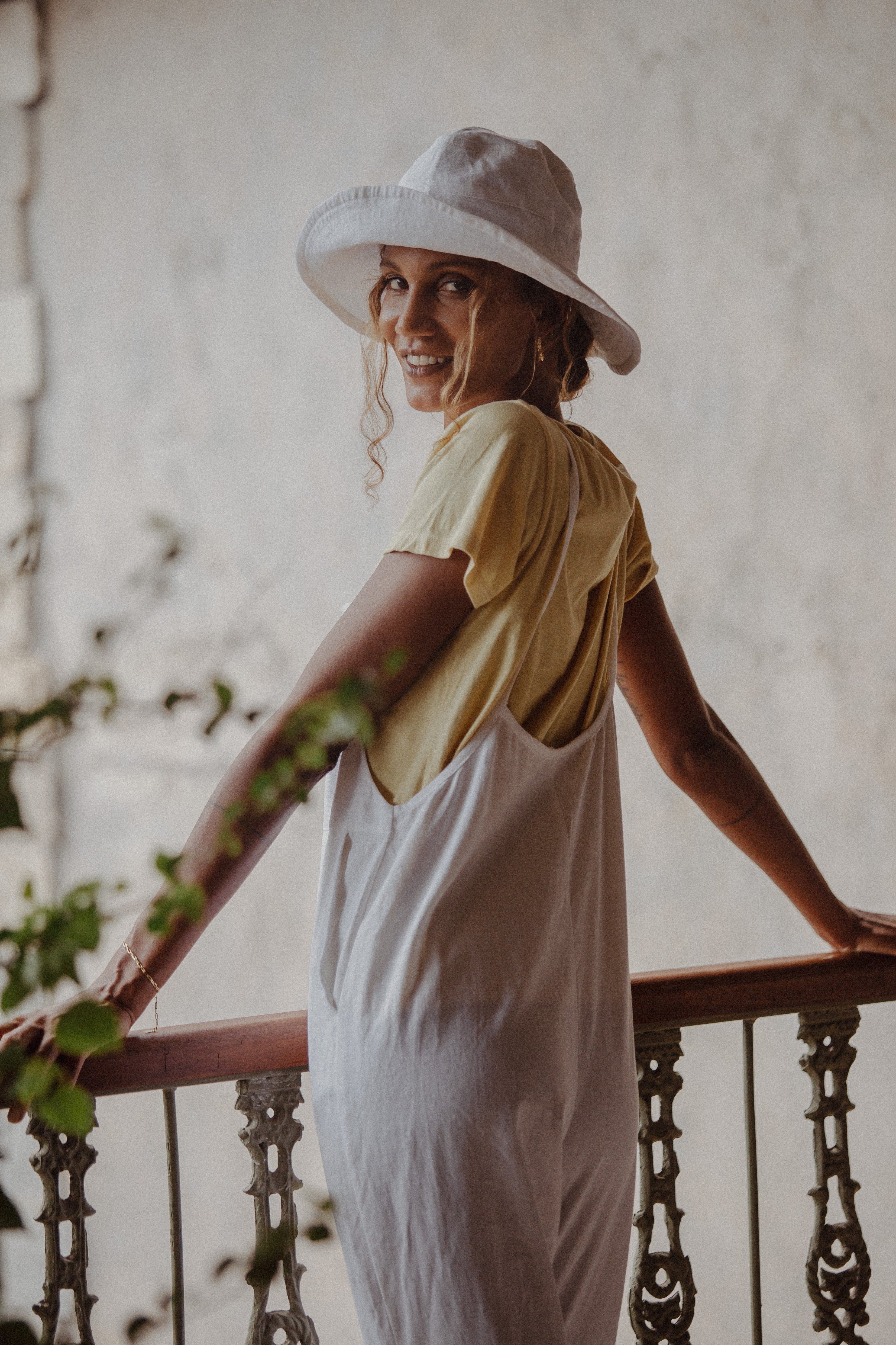 Ollie Overalls - Coconut White