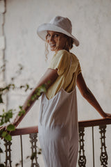 Ollie Overalls - Coconut White