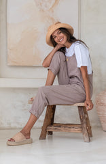 Ollie Overalls - Rosewood *Organic Plant Dyed*