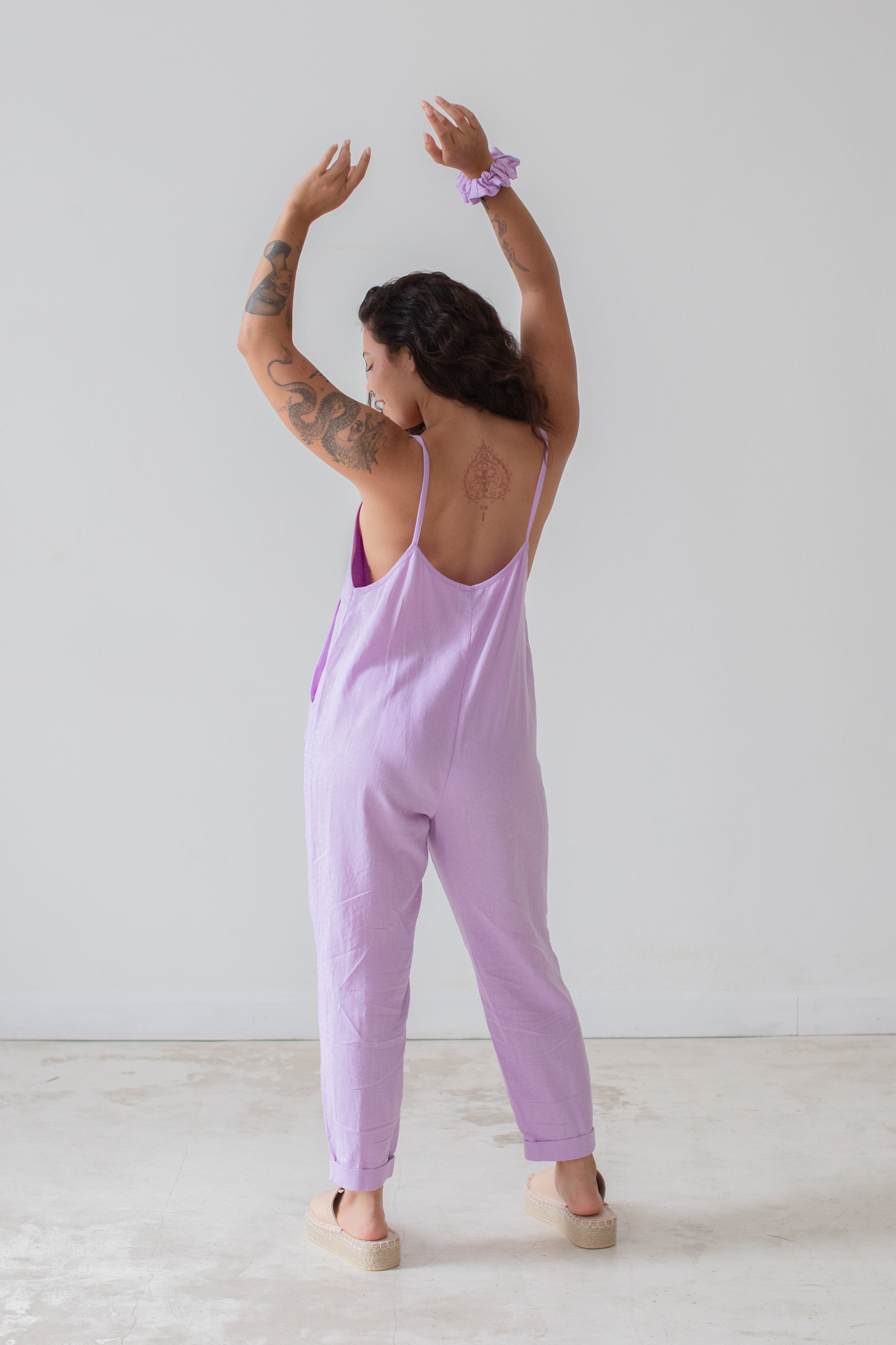 Ollie Overalls - Lilac