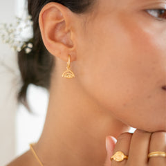 Protection Evil Eye Earrings -  Gold