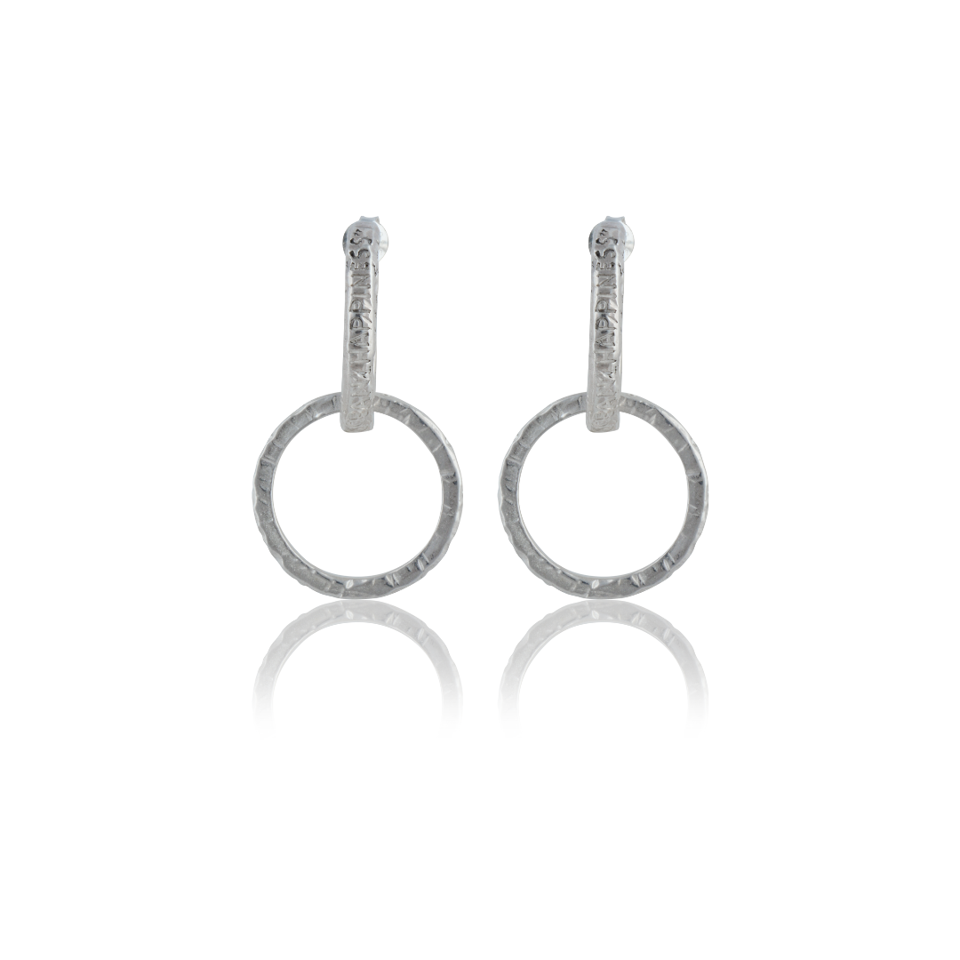 Support Earrings -  Silver