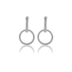 Support Earrings -  Silver